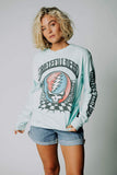 DayDreamer Grateful Dead Checkered Oversized Long Sleeve Tee | DayDreamer Grateful Dead Checkered Oversized Long Sleeve Tee | Clad & Cloth |  Tees | Amazon | Instagram.