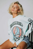 DayDreamer Grateful Dead Checkered Oversized Long Sleeve Tee | DayDreamer Grateful Dead Checkered Oversized Long Sleeve Tee | Clad & Cloth |  Tees | Amazon | Instagram.