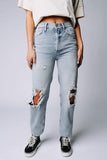 Free People Lasso Jean in Foxtrot Light Wash | Free People Lasso Jean in Foxtrot Light Wash | Clad & Cloth |  Bottom | Amazon | Instagram.