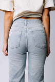 Free People Lasso Jean in Foxtrot Light Wash | Free People Lasso Jean in Foxtrot Light Wash | Clad & Cloth |  Bottom | Amazon | Instagram.