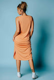 The Walk Away Midi Dress in Orange Sherbet | The Walk Away Midi Dress in Orange Sherbet | Clad & Cloth |  Dress | Amazon | Instagram.