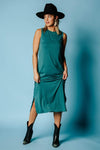 The Walk Away Midi Dress in Teal | The Walk Away Midi Dress in Teal | Clad & Cloth |  Dress | Amazon | Instagram.